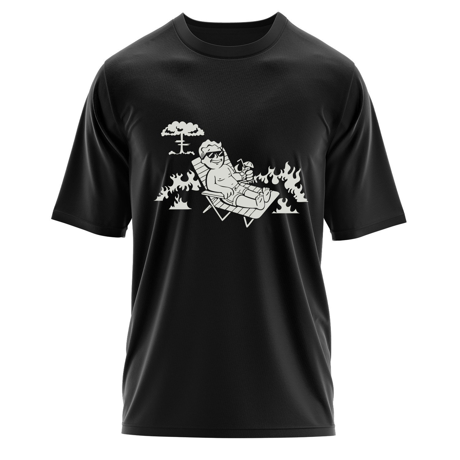 Best Time for a Vacation | Vault Boy Oversize Tişört