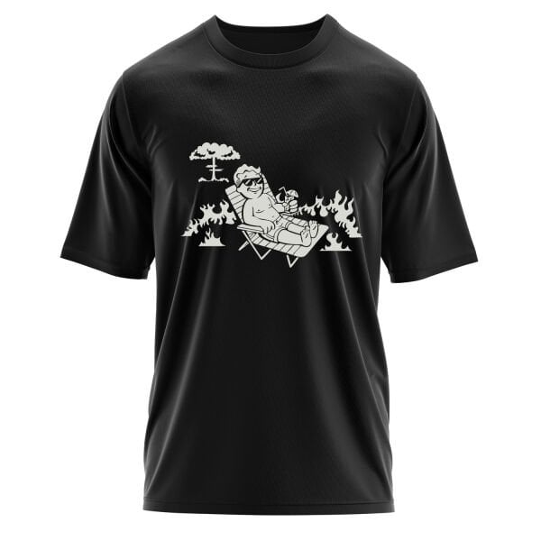 Best Time for a Vacation | Vault Boy Oversize Tişört