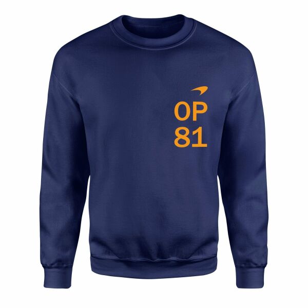 Oscar Piastri OP81 MCL Mastery Sweatshirt M - İndigo Mavisi