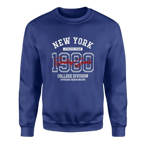 NY Athletic Team SG Sweatshirt XL - İndigo Mavisi