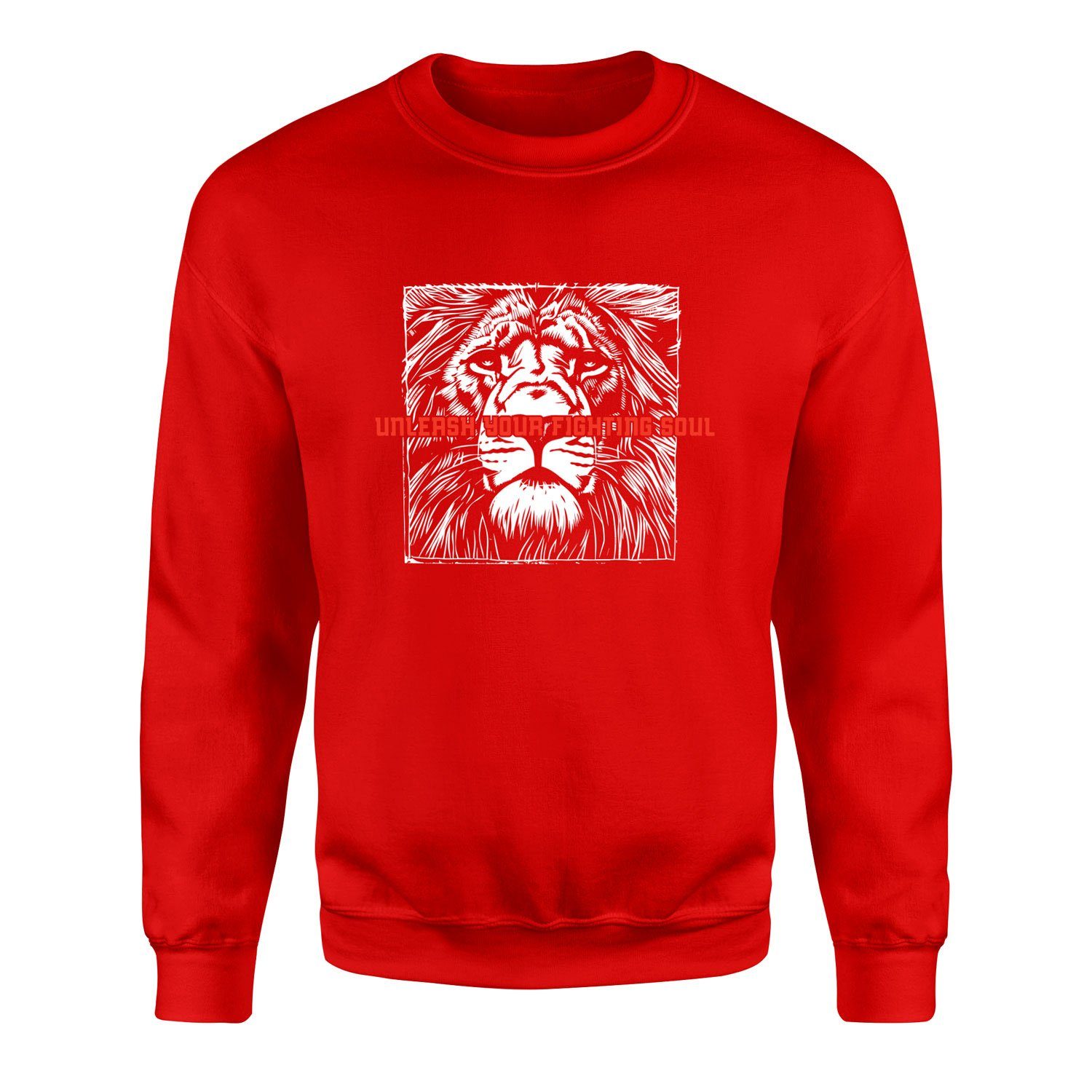 Unleash Your Fighting Soul | Lion III Sweatshirt L - Kırmızı