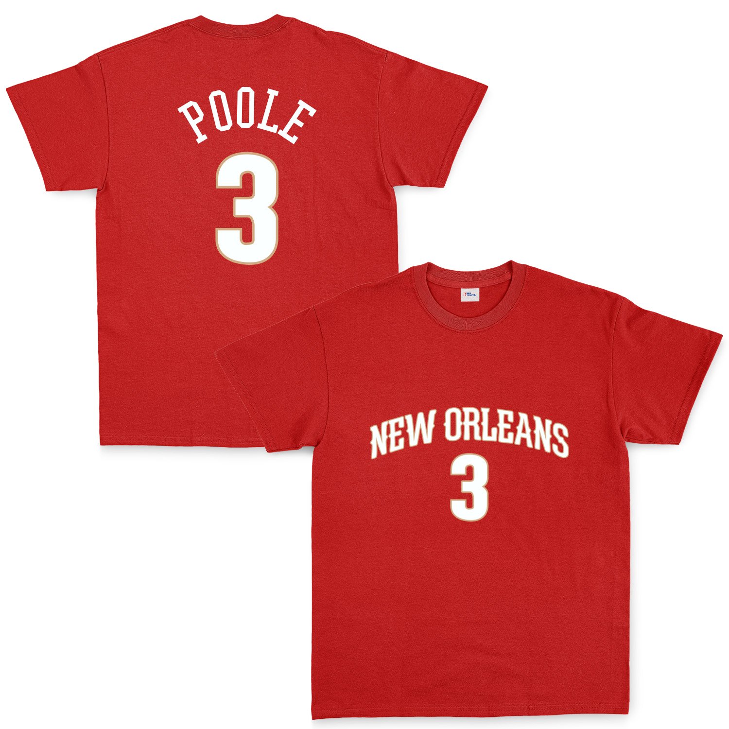 Jordan Poole New Orleans Forma Tişört S - Kırmızı