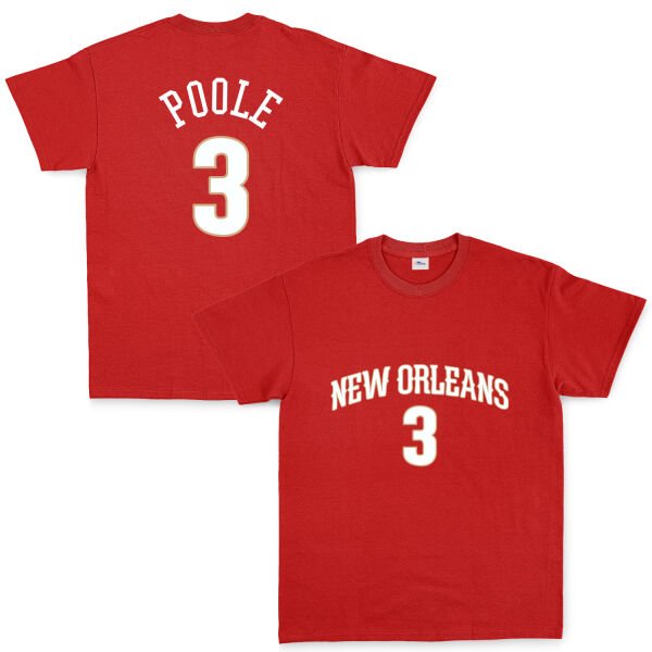Jordan Poole New Orleans Forma Tişört S - Kırmızı