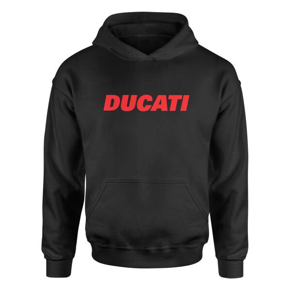 Ducati Red Hoodie M - Siyah