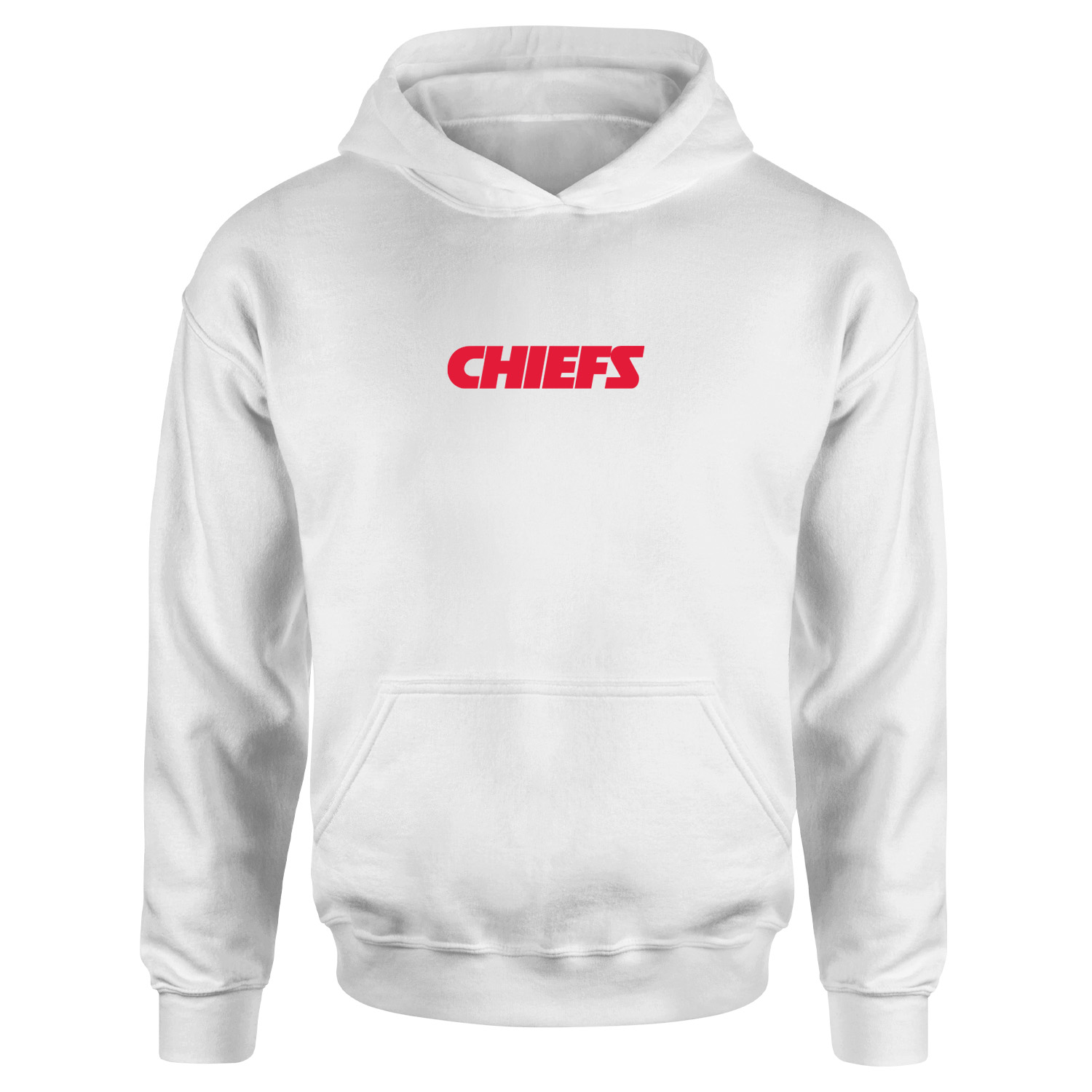 KC CHIEFS Iconic Hoodie XL - Beyaz