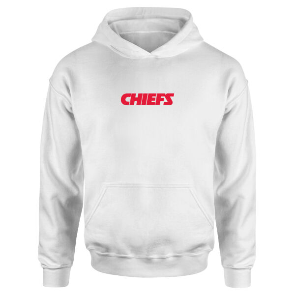 KC CHIEFS Iconic Hoodie XL - Beyaz