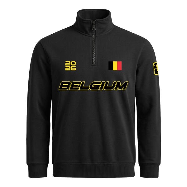 Belçika 2026 Yarım Fermuarlı Sweatshirt