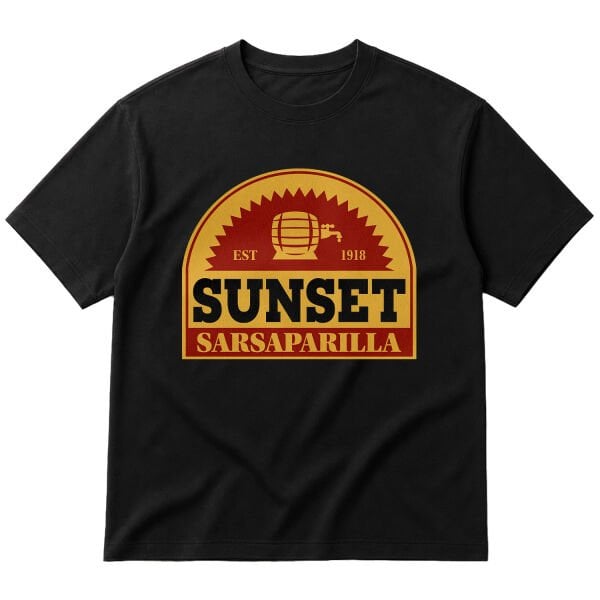 Sunset Sarsaparilla | Fallout Oversize Tişört
