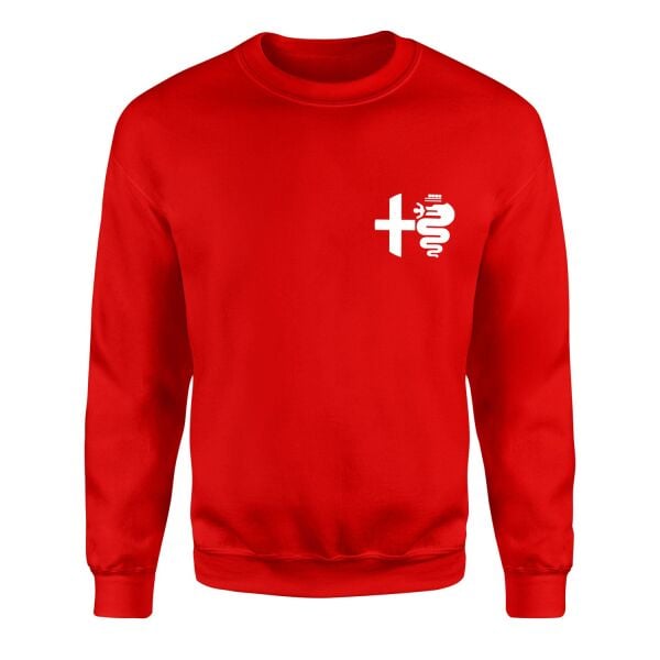 Alfa Romeo Classic Sweatshirt L - Kırmızı | OUTLET