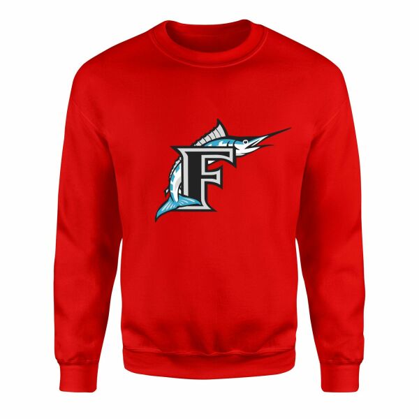 Florida Marlins Vintage Sweatshirt L - Kırmızı