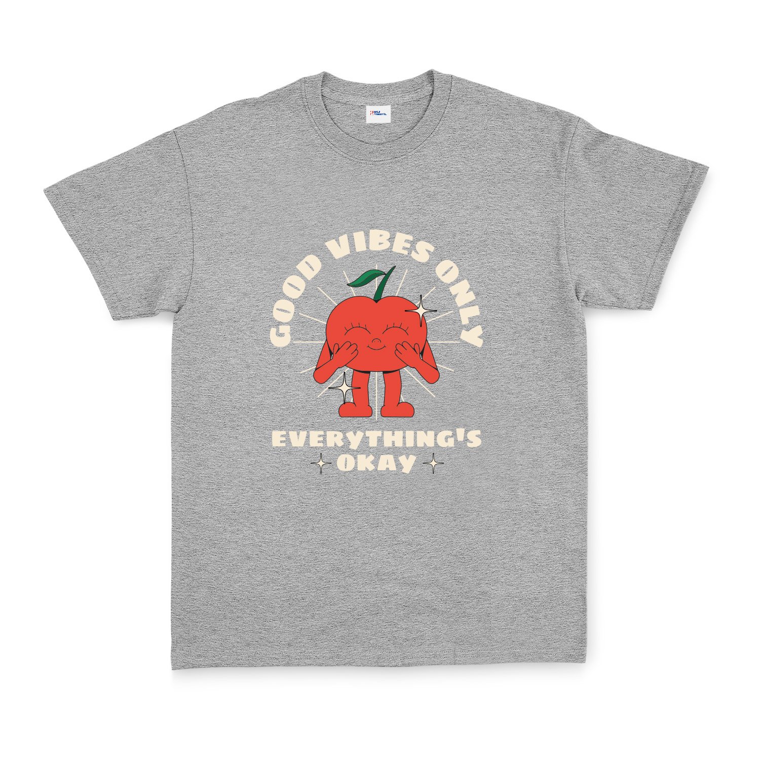 Good Vibes Only Tişört M - Gri