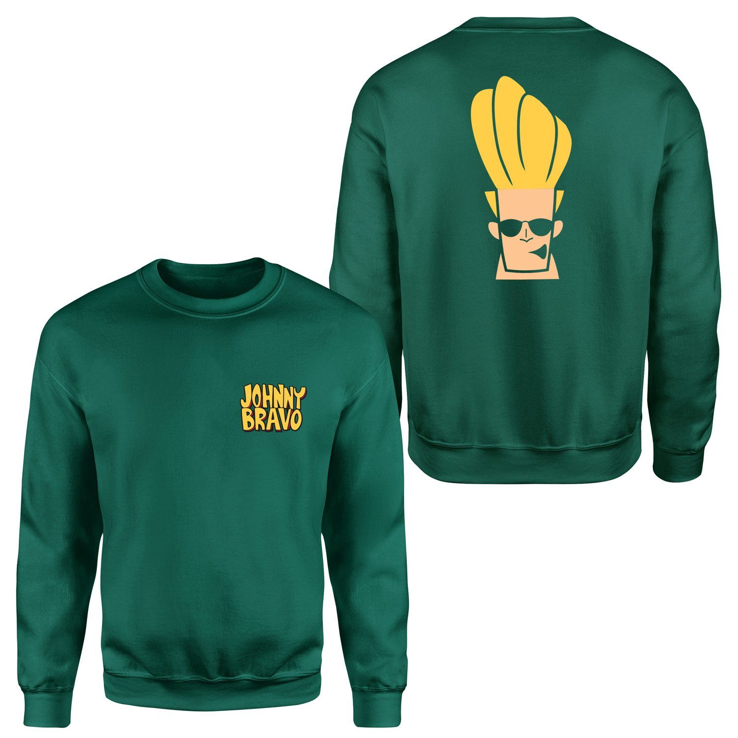Woah Mamma | Johnny Bravo Sweatshirt XL - Nefti Yeşili