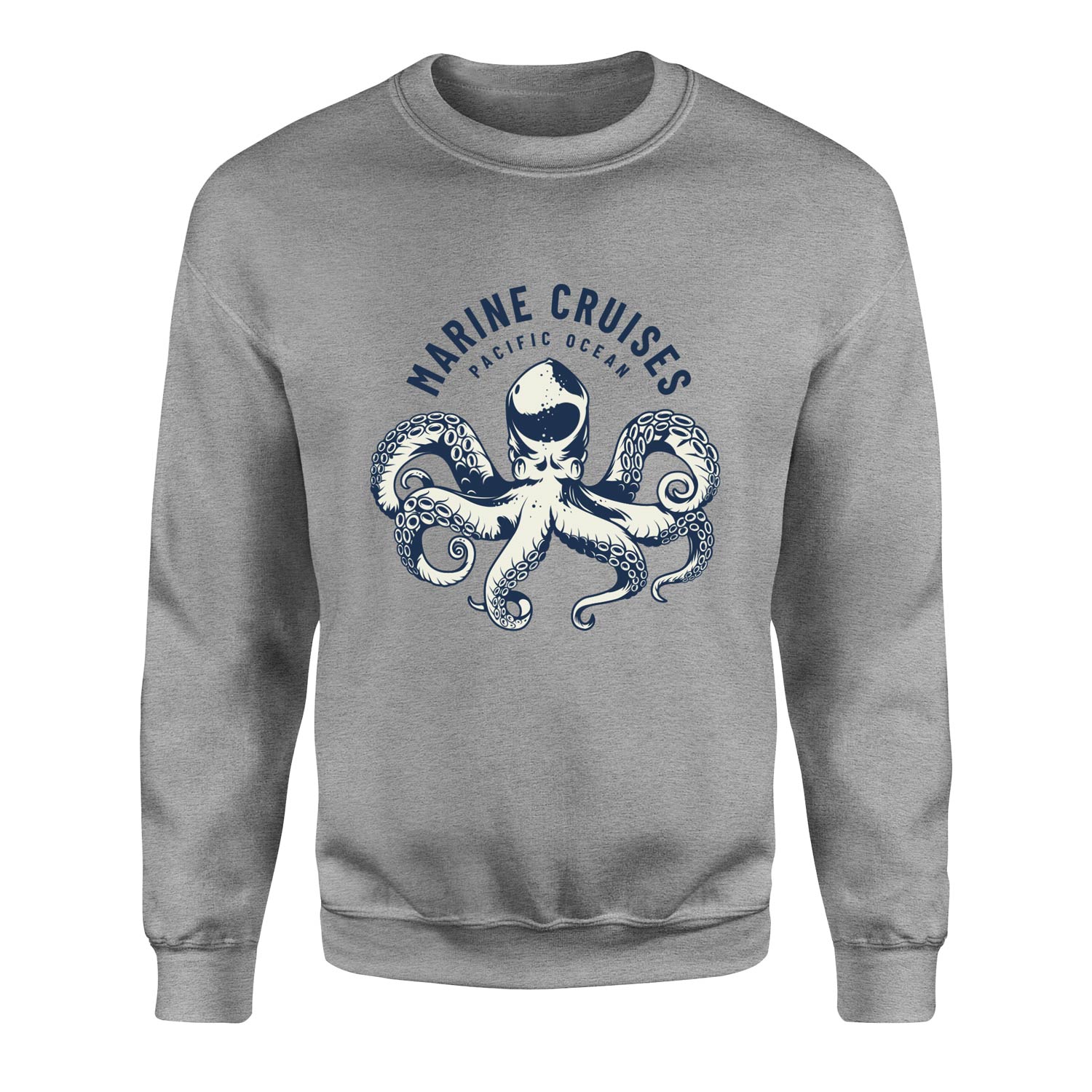 Marine Cruises Pacific Denizci Sweatshirt L - Gri