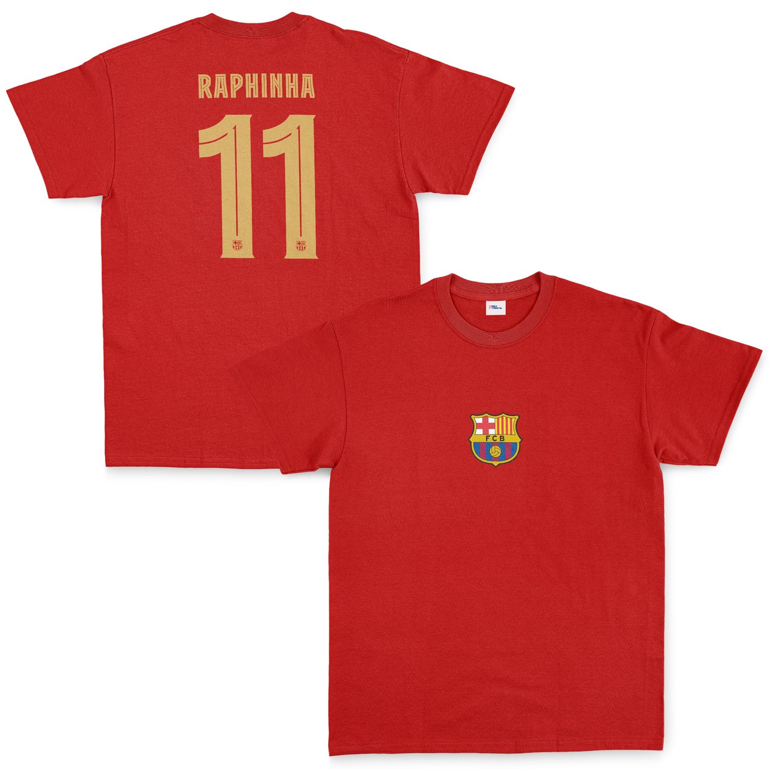 Raphinha Barcelona Forma Tişört XXL - Kırmızı