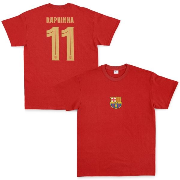 Raphinha Barcelona Forma Tişört XXL - Kırmızı