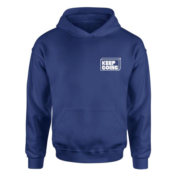 Keep Going Hoodie XL - İndigo Mavisi