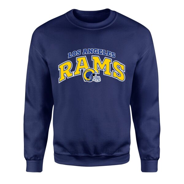 Los Angeles RAMS Arch Sweatshirt M - İndigo Mavisi