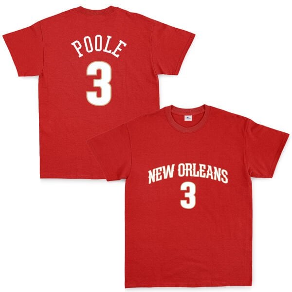Jordan Poole New Orleans Forma Tişört XL - Kırmızı