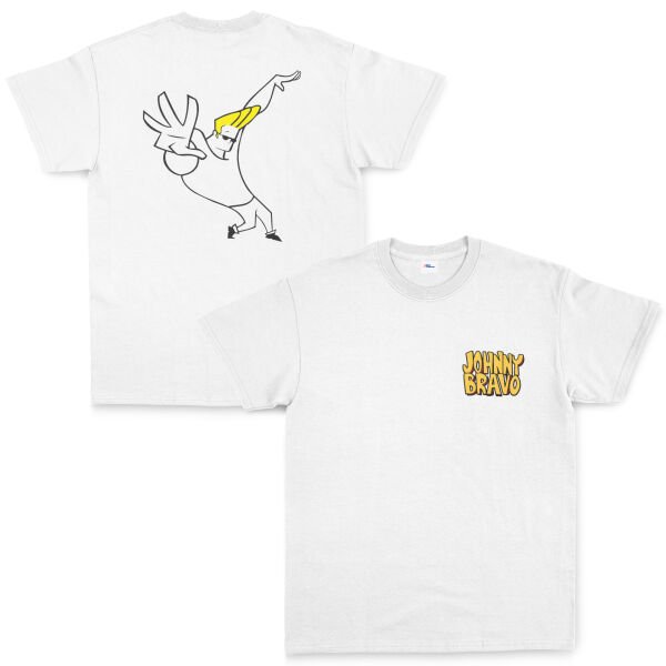 Man I’m Pretty | Johnny Bravo Tişört S - Beyaz