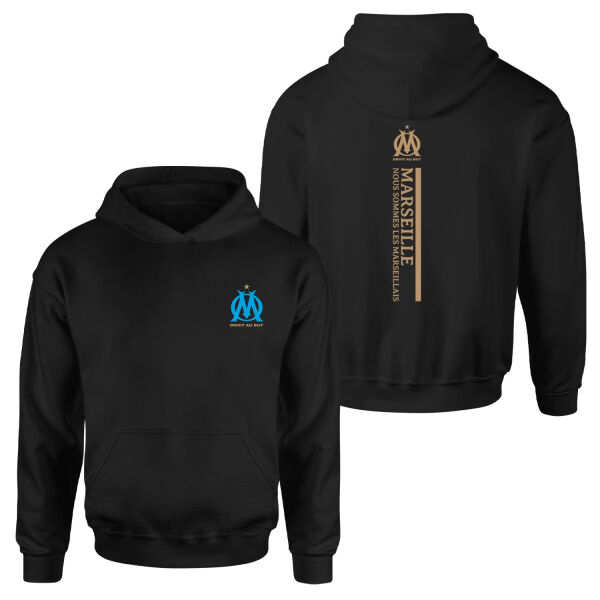 Olympique Marseille Hoodie M - Siyah