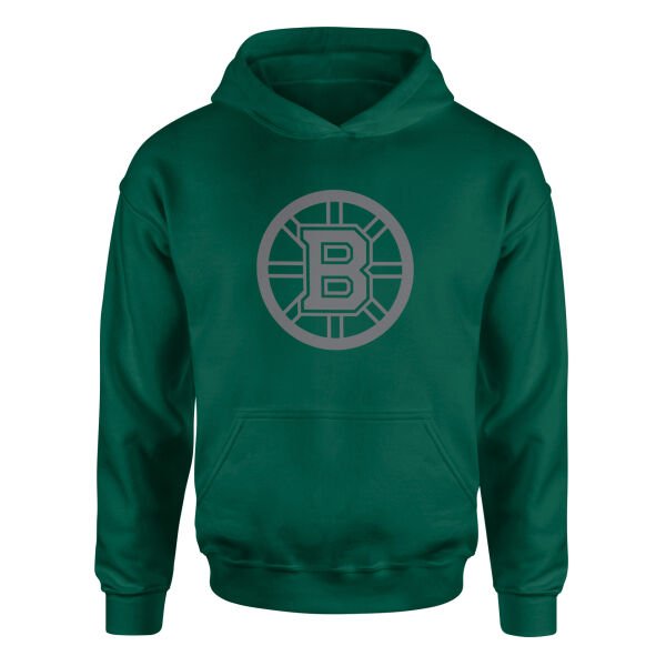 Boston Bruins Muted Black Hoodie L - Nefti Yeşili