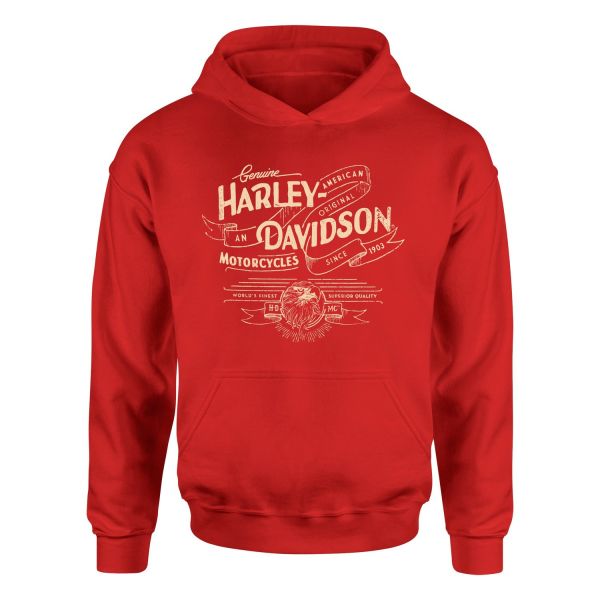 Harley-Davidson XI Hoodie XL - Kırmızı