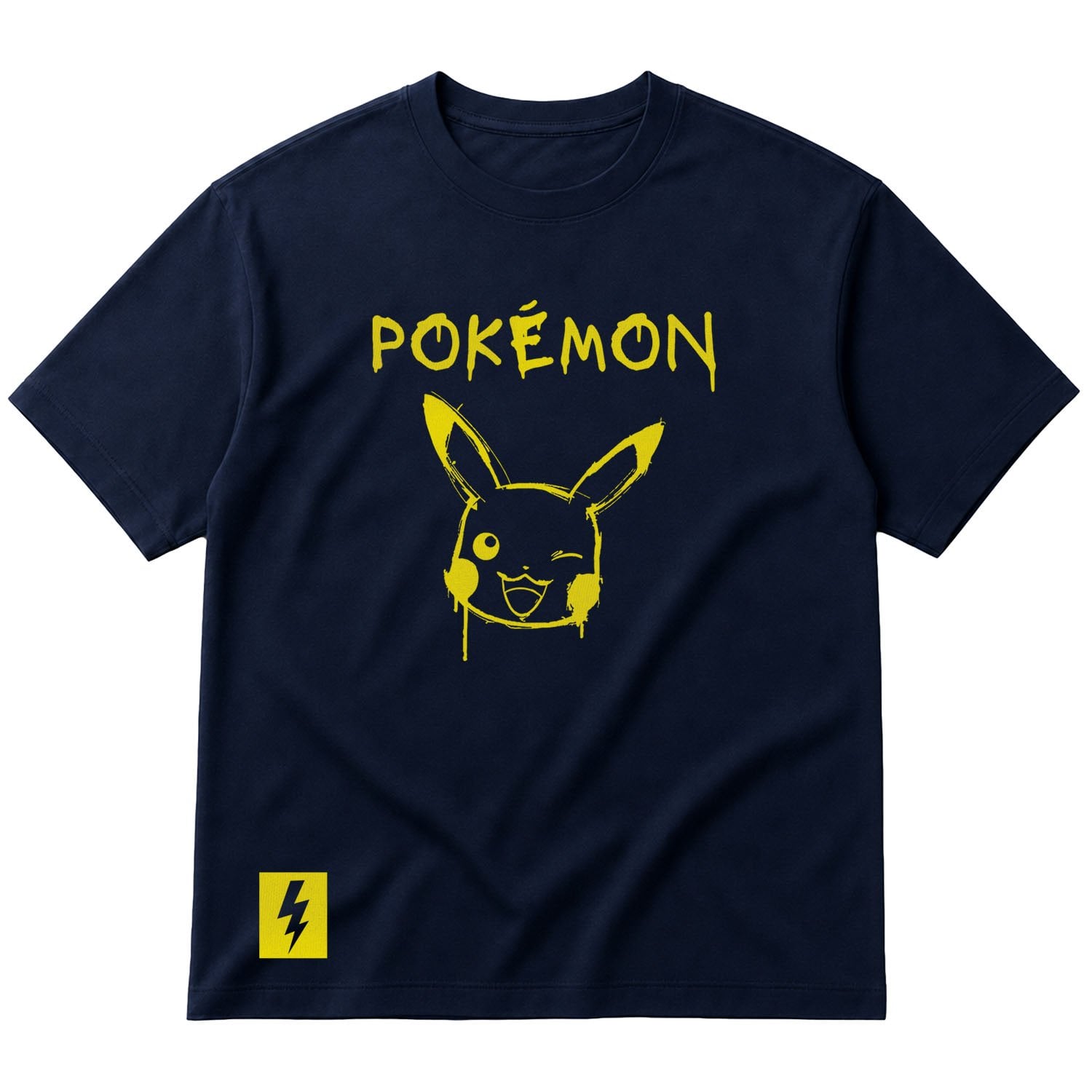 POKEMON #0025 Oversize Tişört XL - İndigo Mavisi