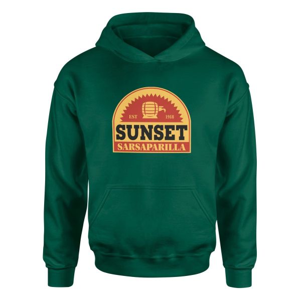 Sunset Sarsaparilla | Fallout Hoodie M - Nefti Yeşili