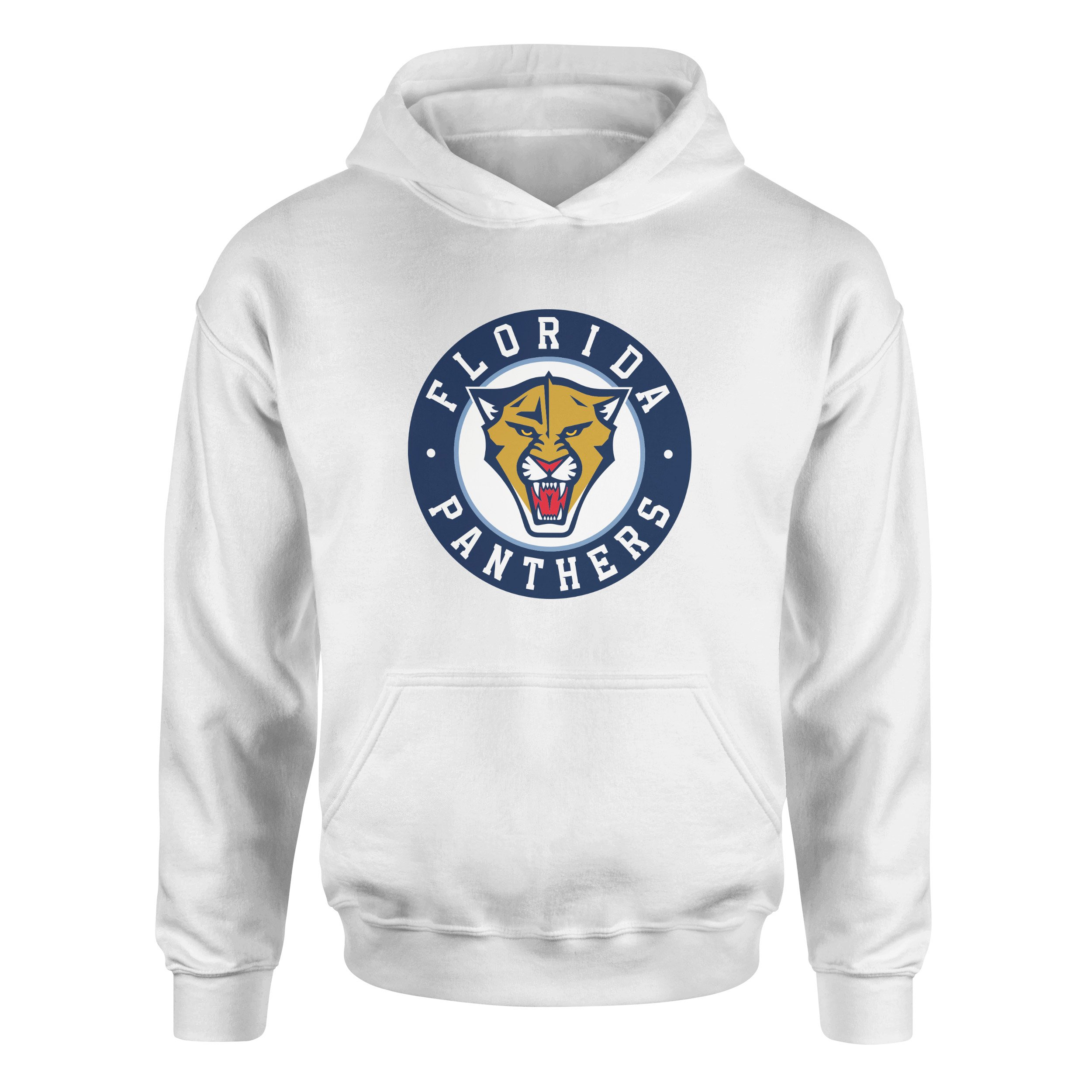 Florida Panthers Badge Hoodie XXL - Beyaz