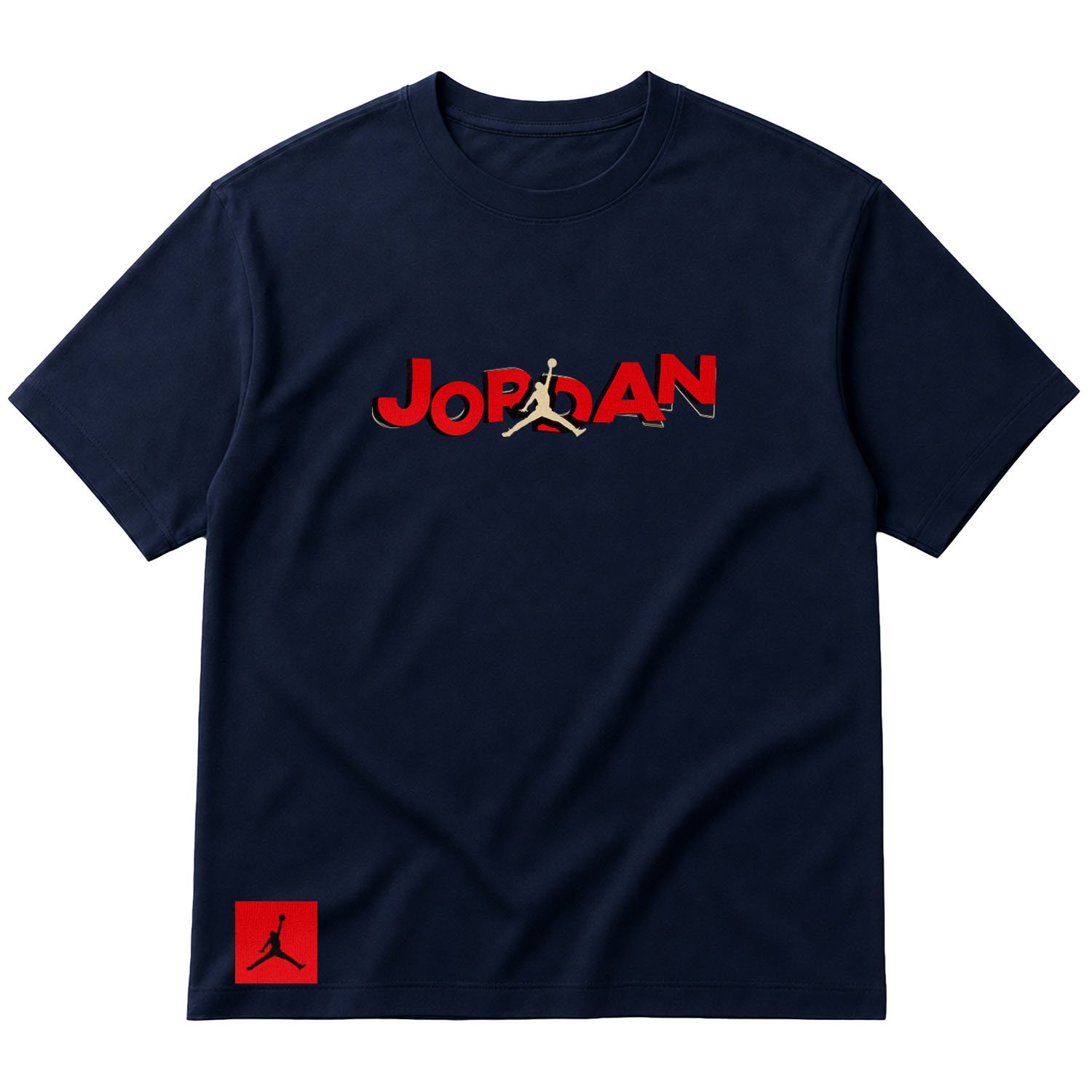 Air Jordan Elevated Oversize Tişört XL - İndigo Mavisi