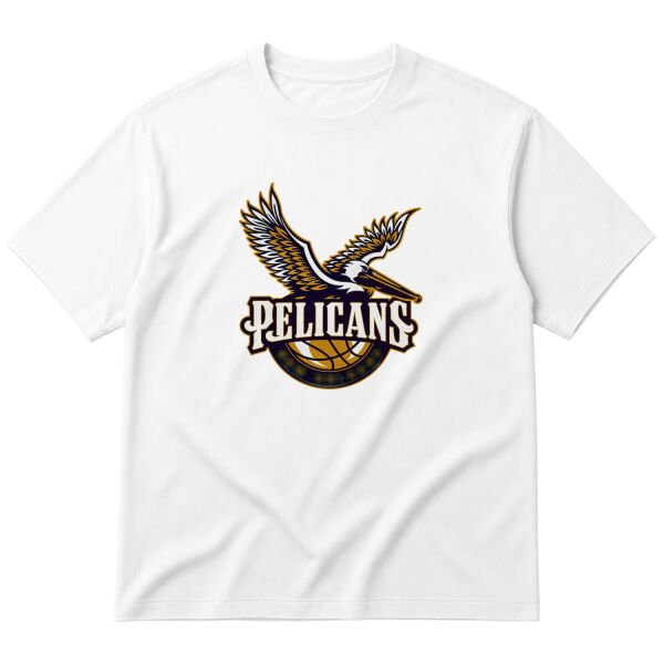 Pelicans Oversize Tişört M - Beyaz