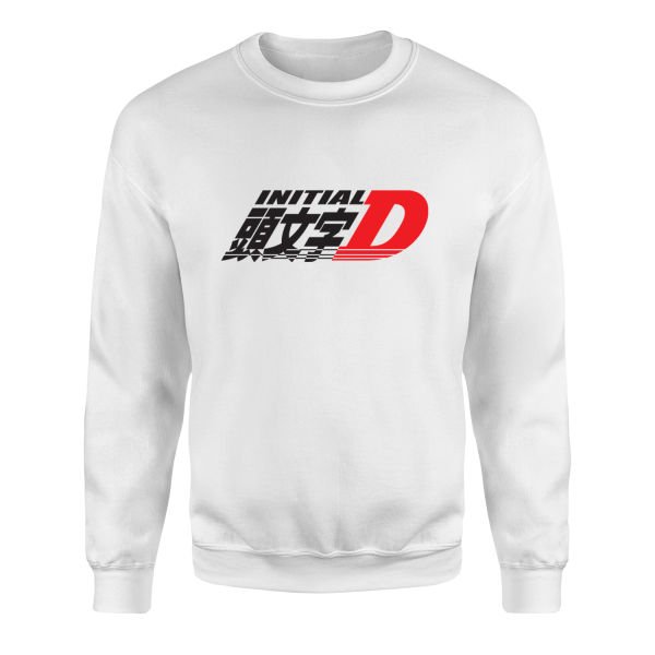 Initial D Sweatshirt M - Beyaz