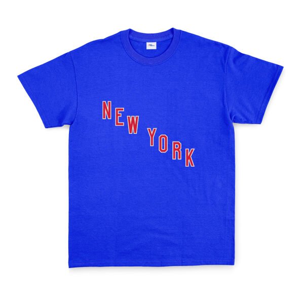 New York Rangers Shield Tişört XL - Mavi