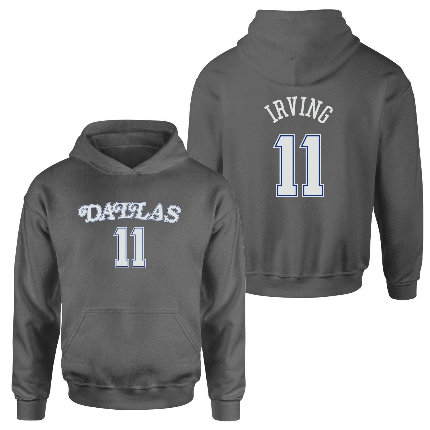 Kyrie Irving 11 Dallas Forma Hoodie S - Füme