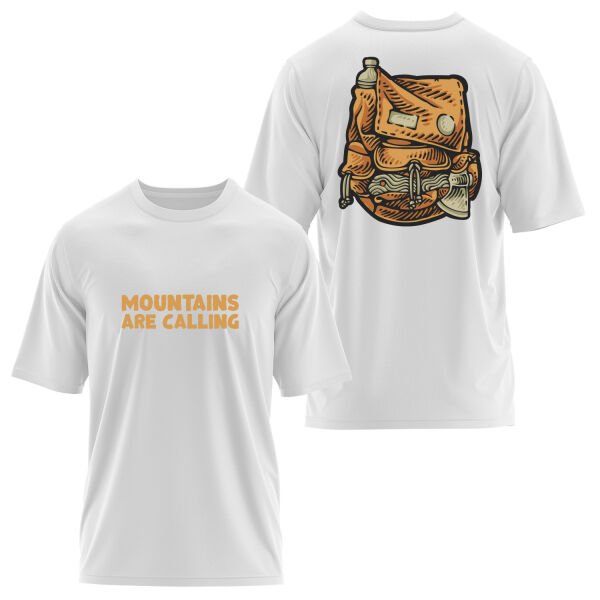 Mountains Are Calling Oversize Tişört S - Beyaz