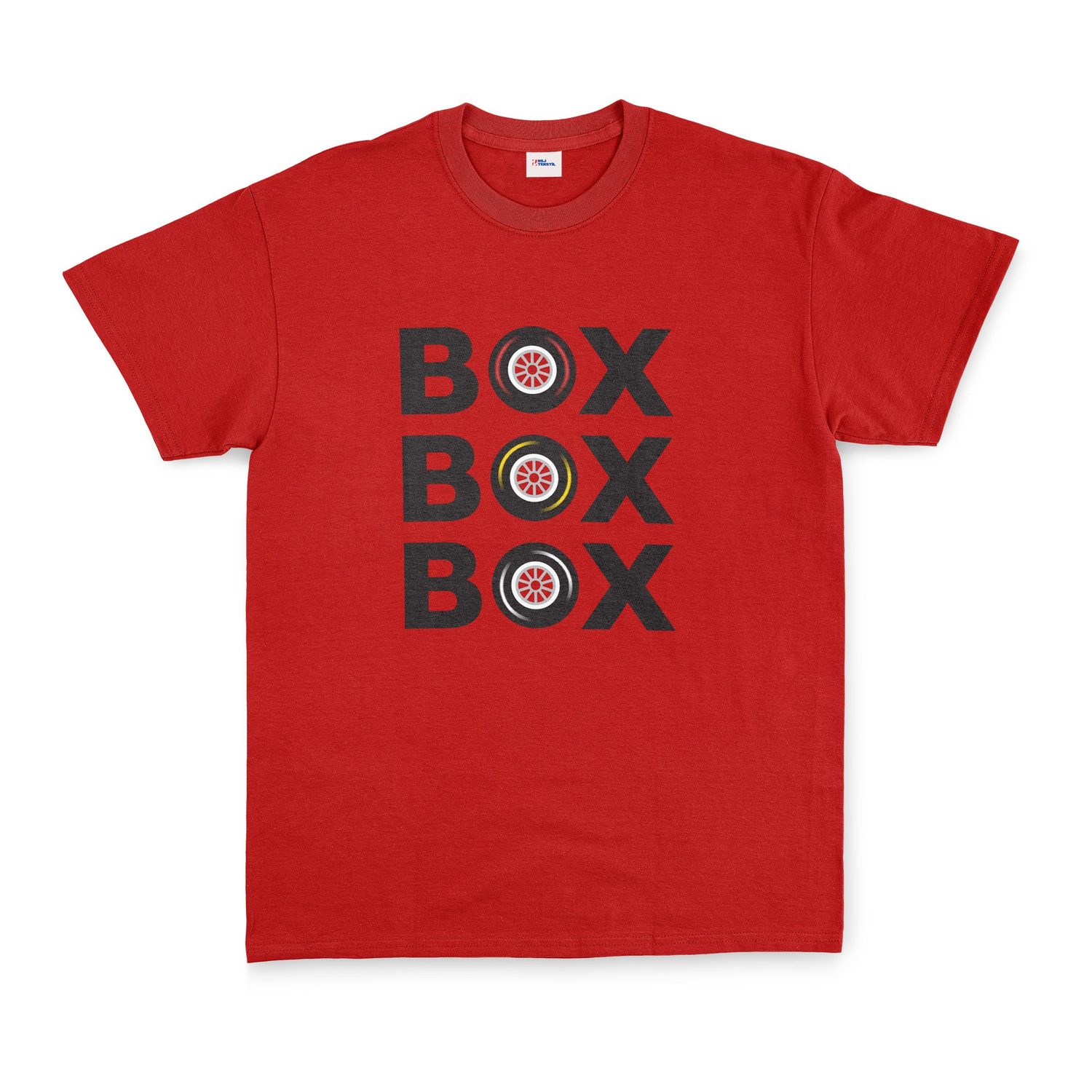 BOX BOX BOX Tişört XXL - Kırmızı