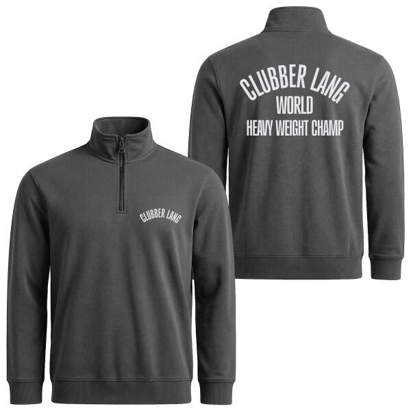 Clubber Lang Yarım Fermuarlı Sweatshirt XL - Füme