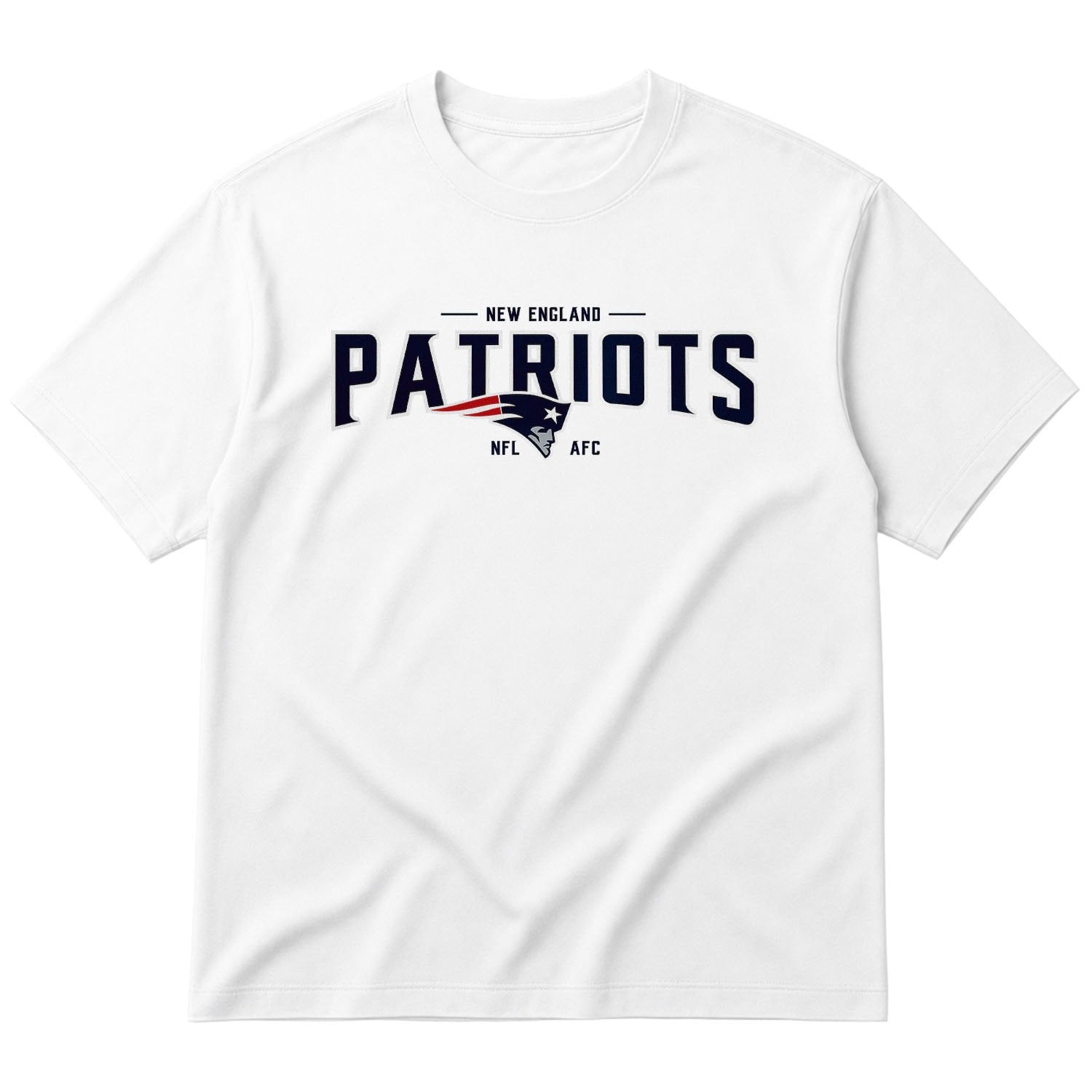 New England Patriots AFC Oversize Tişört XL - Beyaz