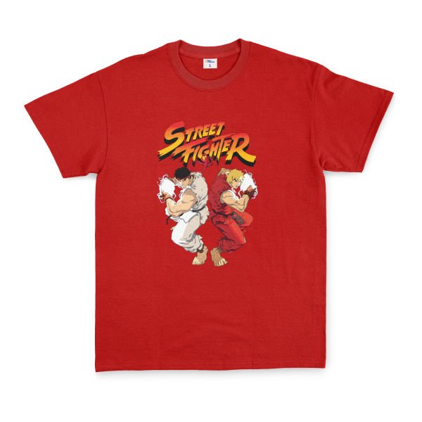 Street Fighter Tişört M - Kırmızı