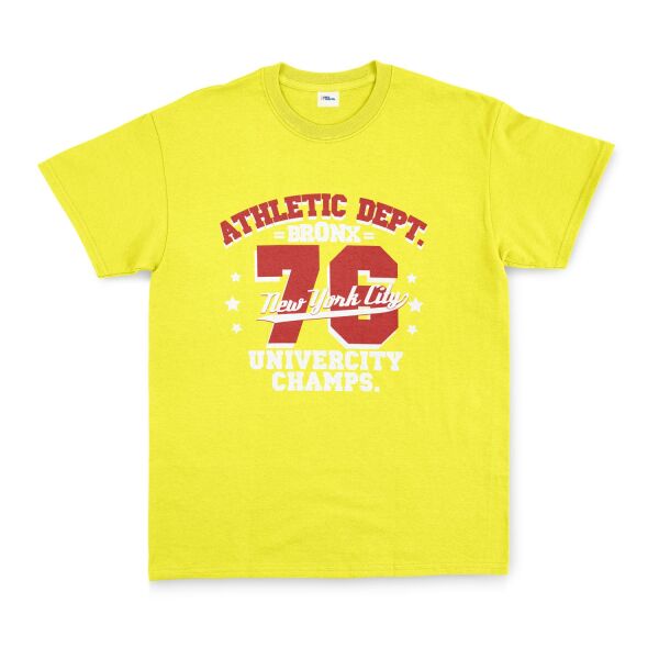 Bronx 76 NYC Tişört XL - Sarı