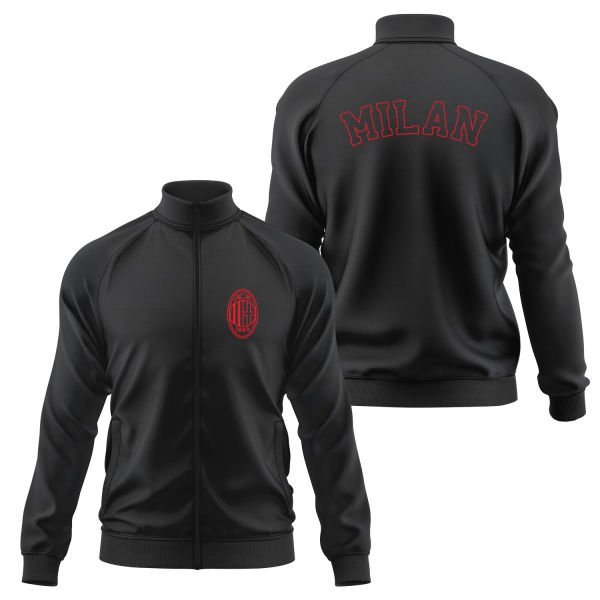 Sempre Milan Fermuarlı Sweatshirt XL - Siyah
