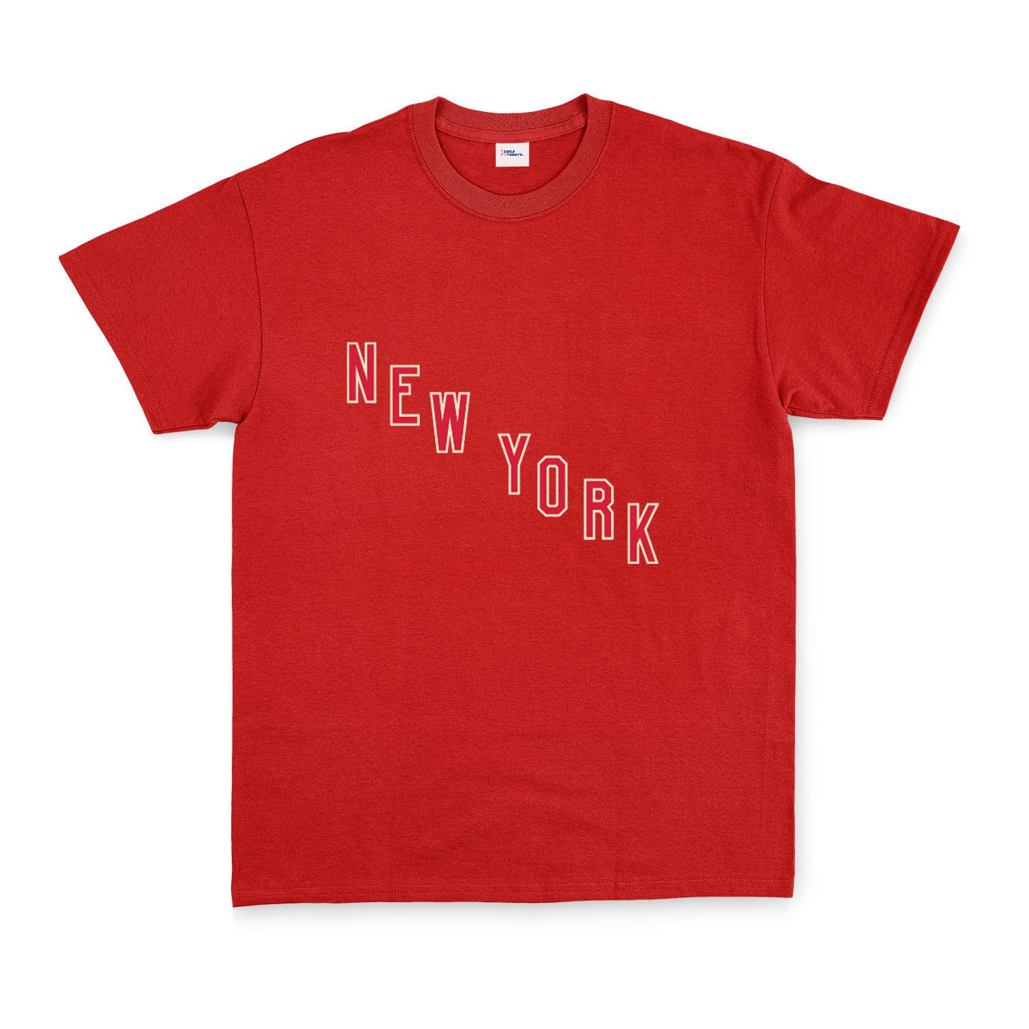 New York Rangers Shield Tişört M - Kırmızı