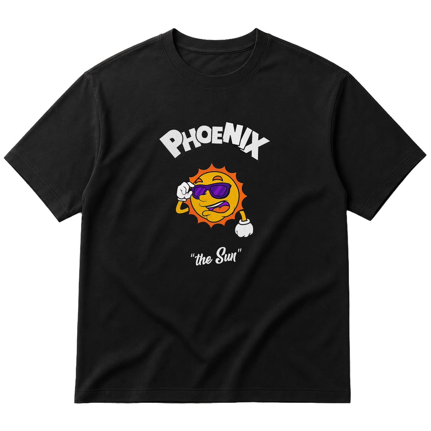 Phoenix Cartoon Oversize Tişört XL - Siyah