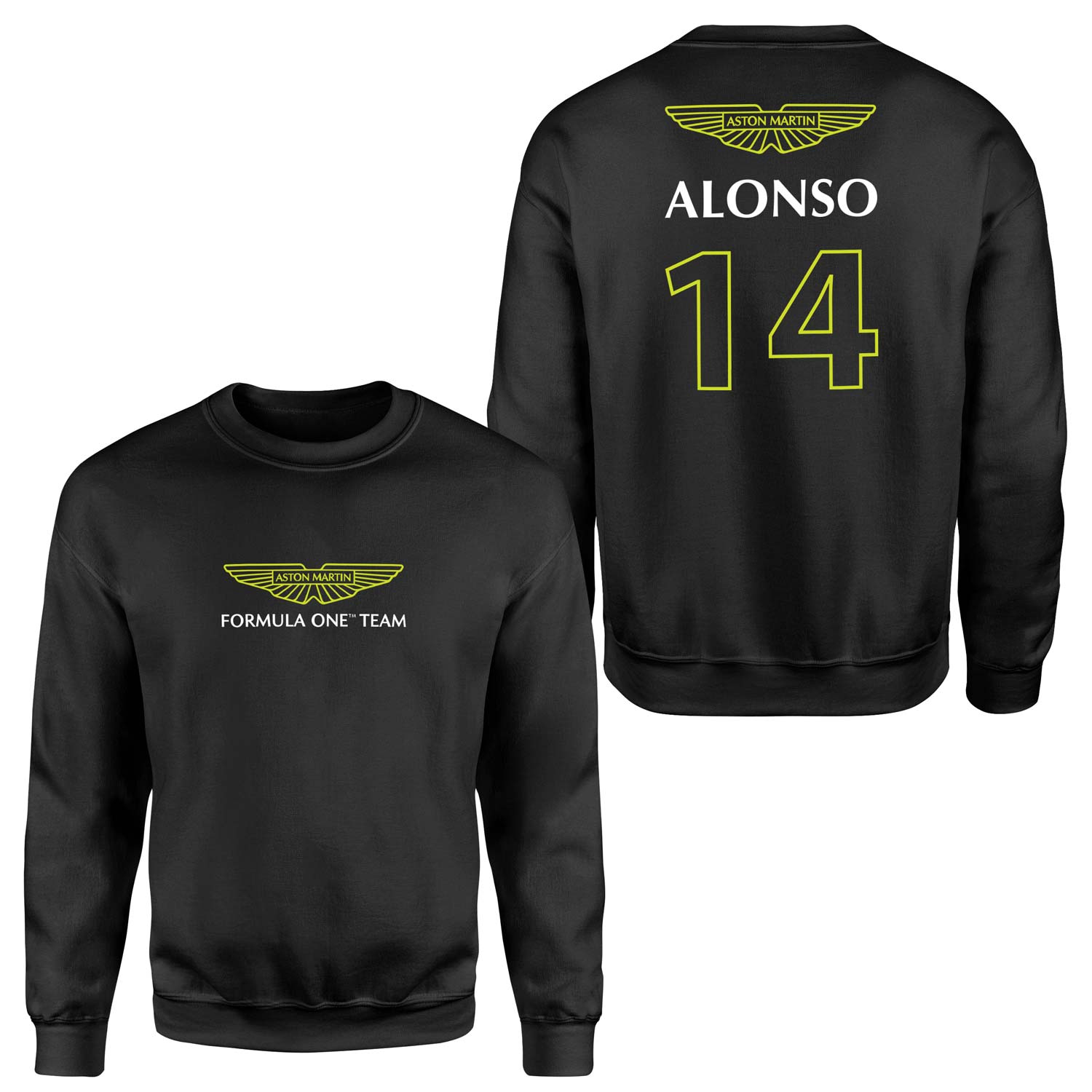 Fernando Alonso | Aston Martin Basic Sweatshirt M - Siyah