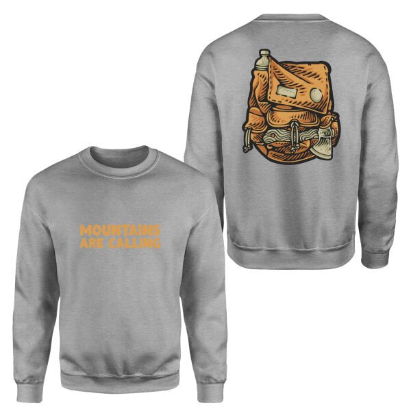 Mountains Are Calling Sweatshirt S - Gri