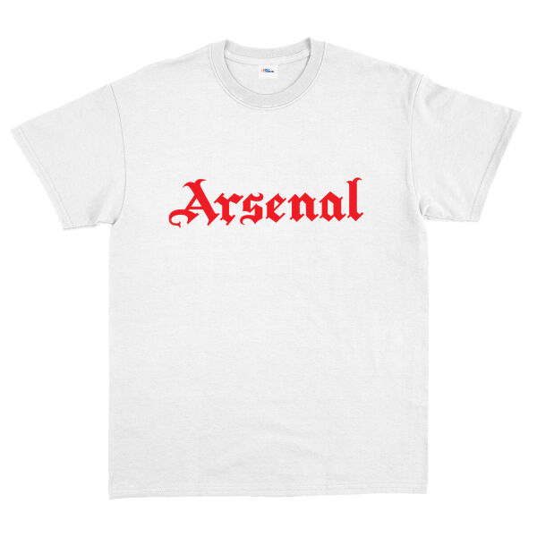 Arsenal Black Letters R Tişört XL - Beyaz