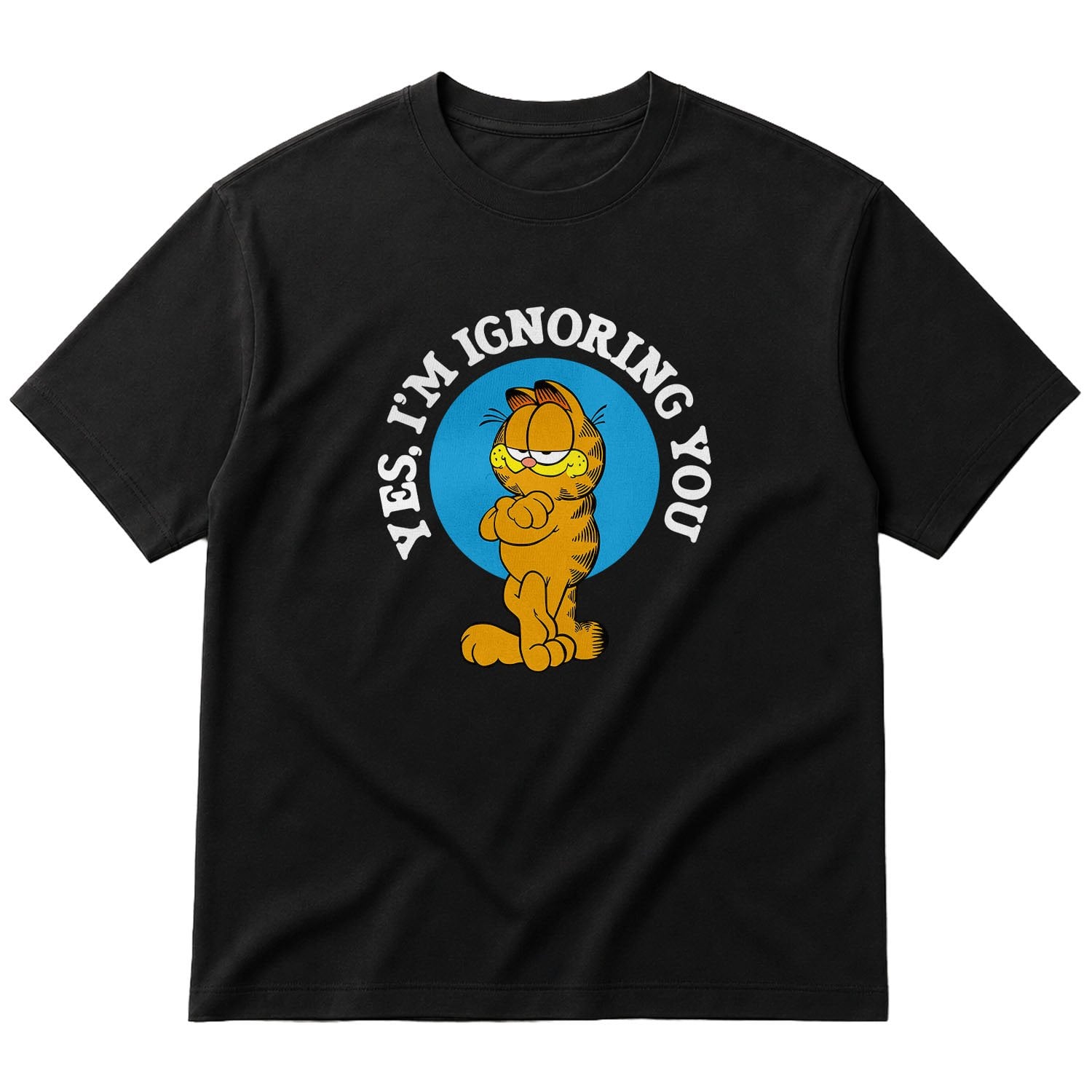 Yes, I’m Ignoring You | Garfield Oversize Tişört L - Siyah