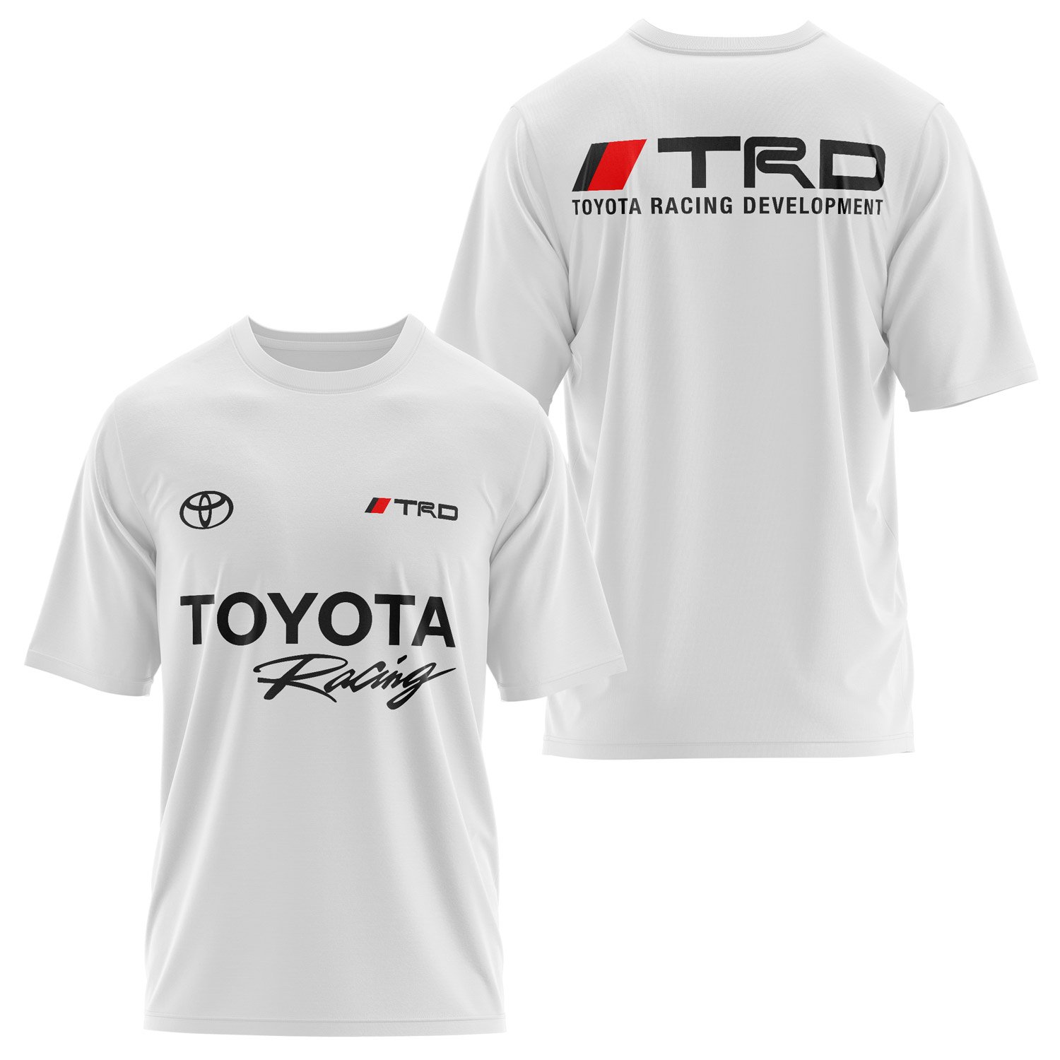 TRD Toyota Oversize Tişört M - Beyaz