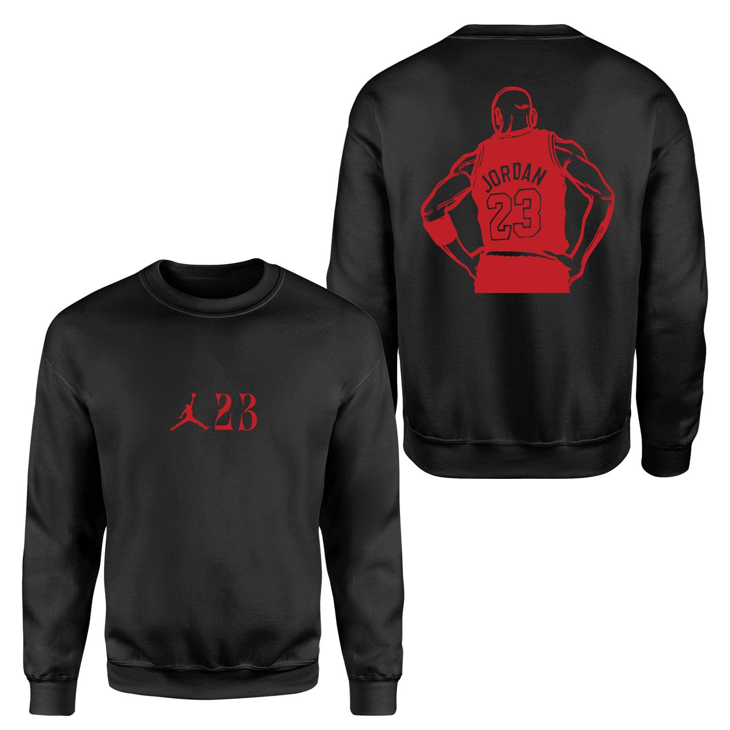 MJ 23 Unstoppable Red |  Air Jordan Sweatshirt L - Siyah