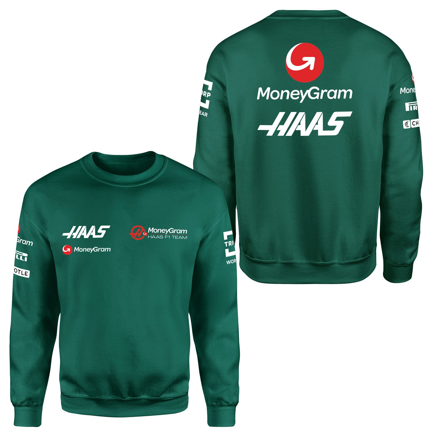 Haas Racing 2024 Teamline White Sweatshirt